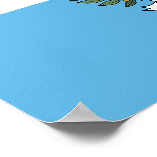 San Marino-vlag Poster (Hoek)