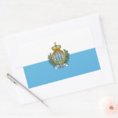 San Marino-vlag Rechthoekige Sticker (Envelop)