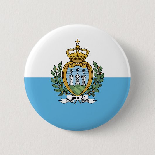 San Marino-vlag Ronde Button 5,7 Cm (Voorkant)
