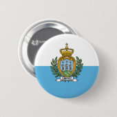San Marino-vlag Ronde Button 5,7 Cm (Voorkant /achterkant)
