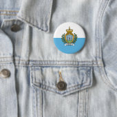 San Marino-vlag Ronde Button 5,7 Cm (In situ)