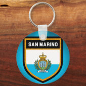 San Marino-vlag Sleutelhanger (Voorkant)