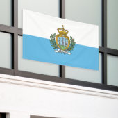 San Marino-vlag Spandoek (Buitenkant Gebouw)