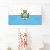 San-Marino vlag Spandoek (Insitu)