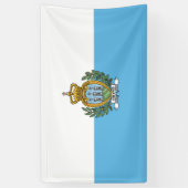 San-Marino vlag Spandoek (Verticaal)