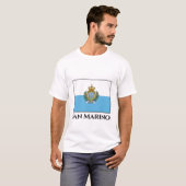 San Marino-vlag T-shirt (Voorkant volledig)