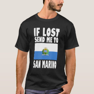 San Marino-vlaggenontwerp Als het verloren gaat, s T-shirt