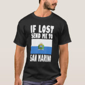 San Marino-vlaggenontwerp Als het verloren gaat, s T-shirt (Voorkant)