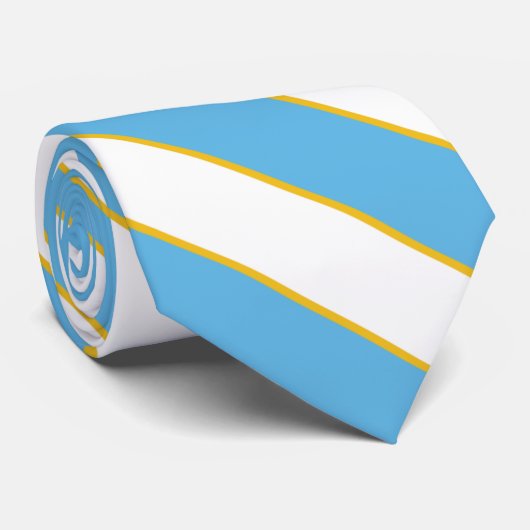 San Marino-vlagkleuren Stropdas (Opgerold)