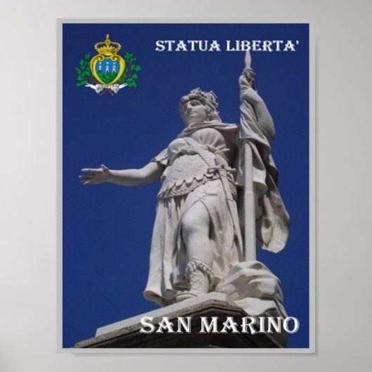San Marino - Vrijheidsbeeld - Poster (Voorkant)