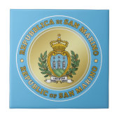 San Marino-wapenstilstand Tegeltje (Voorkant)