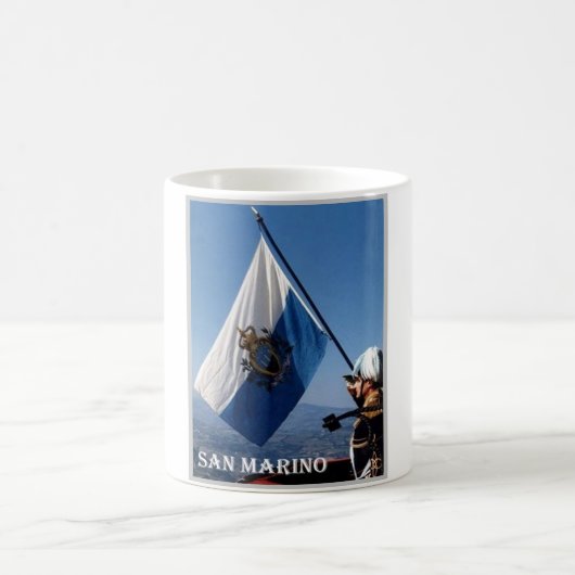 San Marino - Waving Flag - Koffiemok (Center)