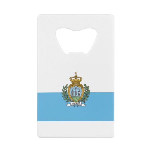 San Mario Flag Creditkaart Flessenopener (Voorkant)