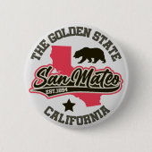 San Mateo, Californië Ronde Button 5,7 Cm (Voorkant)