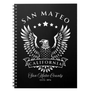 San Mateo Californië Vintage Eagle Notitieboek