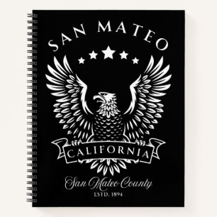 San Mateo Californië Vintage Eagle Notitieboek