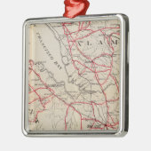 San Mateo, Santa Cruz, Santa Clara, Alameda Metalen Ornament (Links)