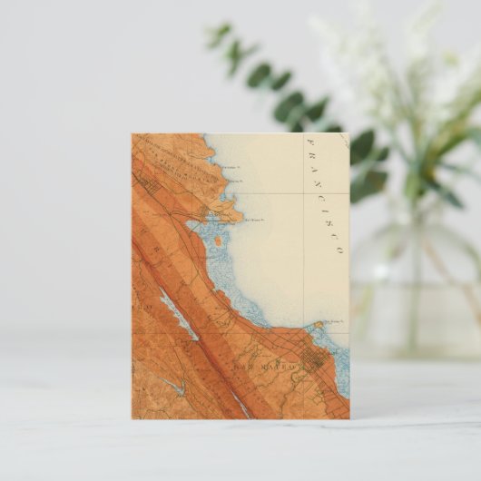 San Mateo-vierhoek met intensiteit, fouten Briefkaart (Staand voorkant)