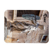 San Michele beeld in Castle Sant'Angelo - Rome Magneet (Horizontaal)