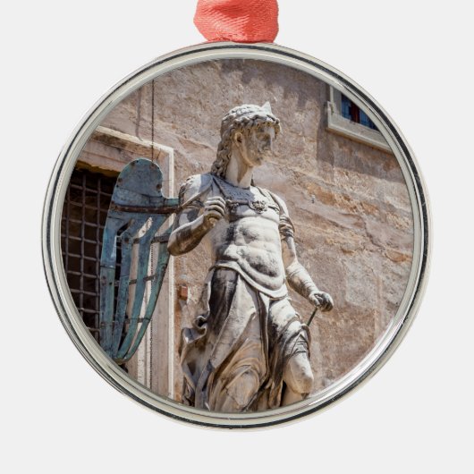 San Michele beeld in Castle Sant'Angelo - Rome Metalen Ornament (Voorkant)
