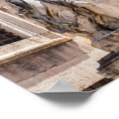 San Michele beeld in Castle Sant'Angelo - Rome Poster (Hoek)