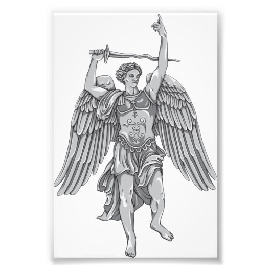 San Miguel Arcangel, San Miguel Arkengel Foto Afdruk (Voorkant)