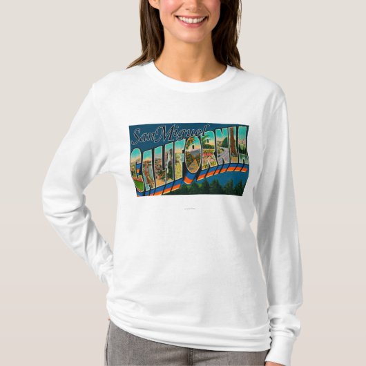 San Miguel, Californië - Grote Schrijfscènes T-shirt (Voorkant)