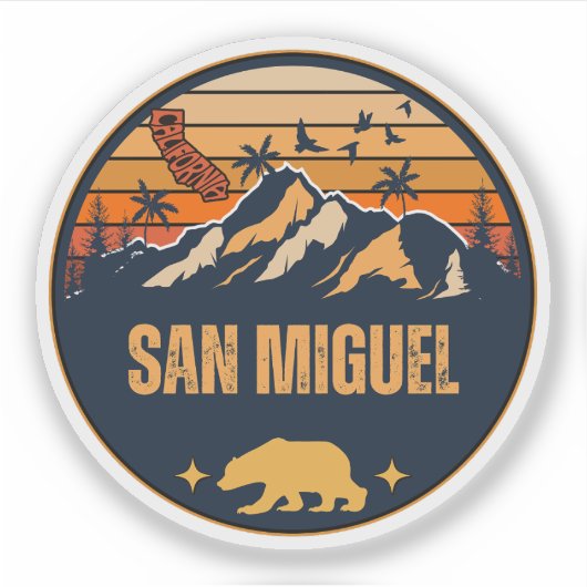 San Miguel, Californië Sticker (Voorkant)