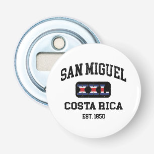 San Miguel, Costa Rica - XXL Athletic Button Flesopener