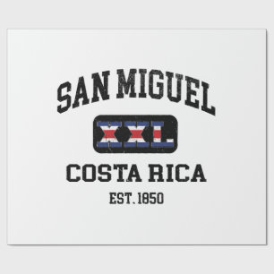 San Miguel, Costa Rica - XXL Athletic Cadeaupapier