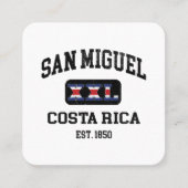 San Miguel, Costa Rica - XXL Athletic Vierkante Visitekaartje (Voorkant)