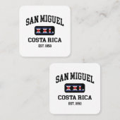 San Miguel, Costa Rica - XXL Athletic Vierkante Visitekaartje (Voorkant / Achterkant)