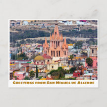 San Miguel de Allende Colorful Building & Church