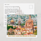 San Miguel de Allende Colorful Skyline Briefkaart (Voorkant / Achterkant)