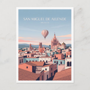 San Miguel de Allende Dakpanorama Mexico Briefkaart