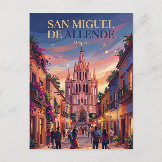 San Miguel de Allende Mexico Briefkaart (Voorkant)
