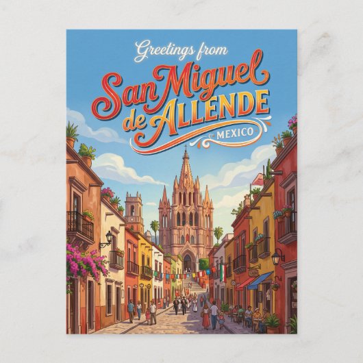 San Miguel de Allende, Mexico Briefkaart (Voorkant)
