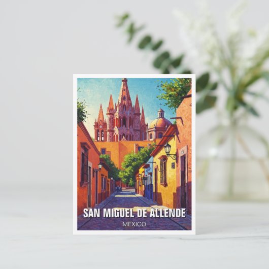 San Miguel de Allende Mexico Reizen Briefkaart (Staand voorkant)