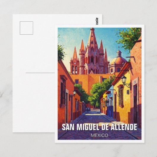 San Miguel de Allende Mexico Reizen Briefkaart (Voorkant / Achterkant)