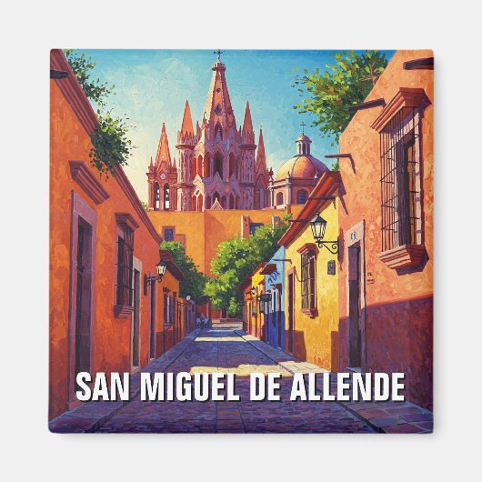 San Miguel de Allende Mexico Reizen Magneet (Voorkant)