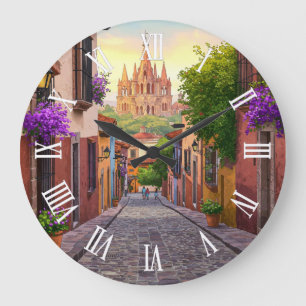 San Miguel de Allende Mexico Reizen Waterverf Grote Klok