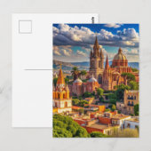 San Miguel de Allende Mexico stadsgezicht Briefkaart (Voorkant / Achterkant)