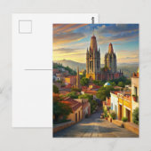 San Miguel de Allende Mexico Street Briefkaart (Voorkant / Achterkant)