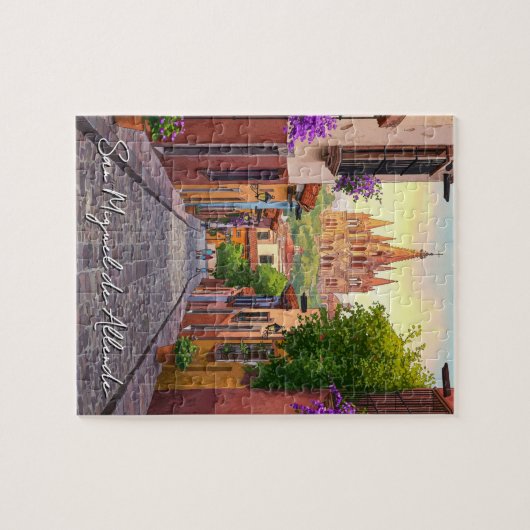 San Miguel de Allende Mexico Travel Waterverf Legpuzzel (Horizontaal)