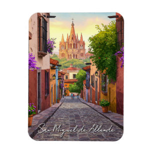San Miguel de Allende Mexico Travel Waterverf Magneet