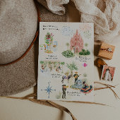 San Miguel de Allende Waterverf bruiloft Drieluik Uitnodiging