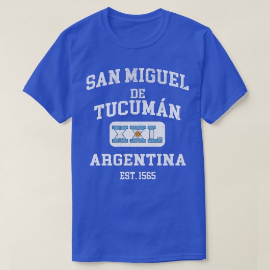 San Miguel de Tuan Argentinië XXL Atletisch ontwer T-shirt (Design voorkant)