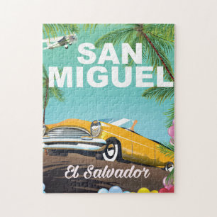San Miguel El Salvador — vintage-poster Legpuzzel