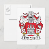 San Miguel Family Crest Briefkaart (Voorkant / Achterkant)