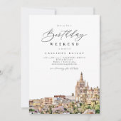 SAN MIGUEL MEXICO Reizen Verjaardagsroute Kaart (Voorkant)